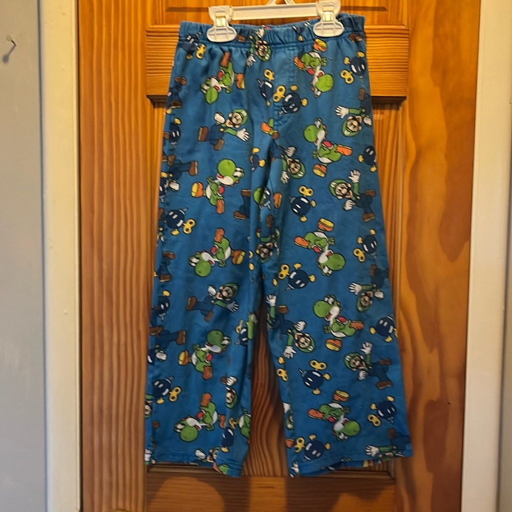 Boys size 8 Mario Bros/Luigi/Yoshi pajama bottoms by Old Navy
